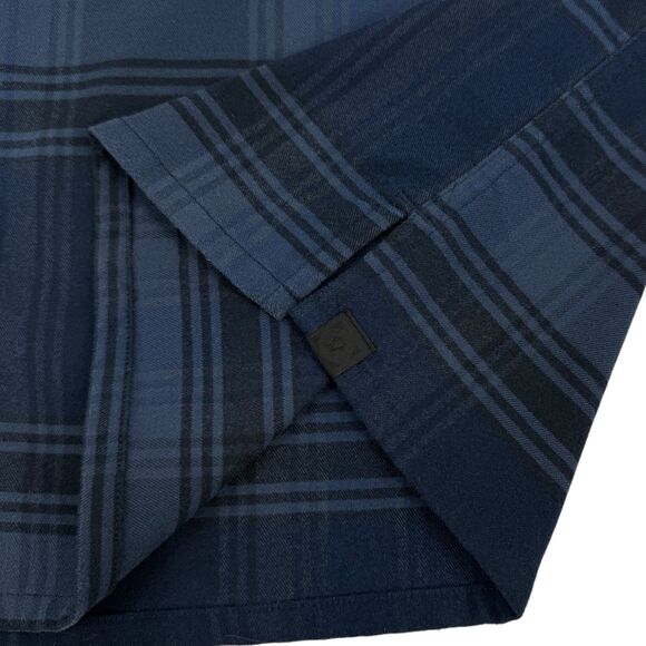 Lululemon Men's Mason Peak Plaid Flannel Blue XXL - Picture 9 of 12